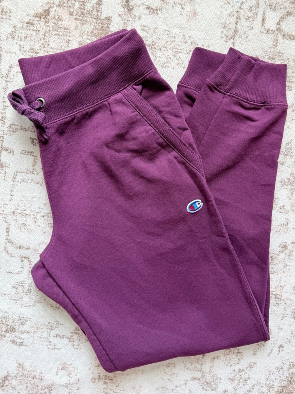Champion Women Purple Jogger Sweatpants and Hoodie Set